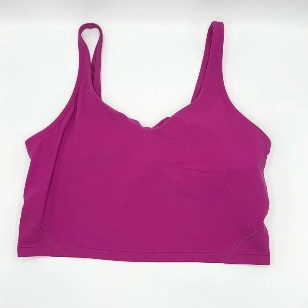 Lululemon Athletica Align Sports Bra in Fuschia - Women’s US 14